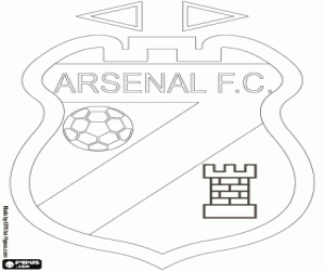 Arsenal de Sarandí badge coloring page