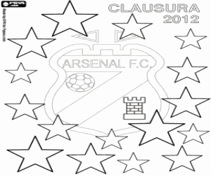 Arsenal de Sarandí, champion 2012 coloring page