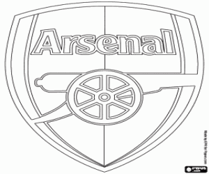 Arsenal FC emblem coloring page