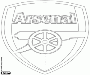 Arsenal's logo coloring page