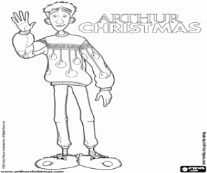 Arthur Christmas coloring page