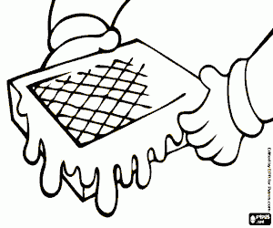 An artificial honeycomb for bees coloring page