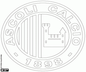 Ascoli Calcio emblem coloring page