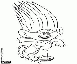 Aspen Heitz the tireless troll coloring page