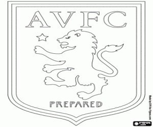 Aston Villa emblem coloring page