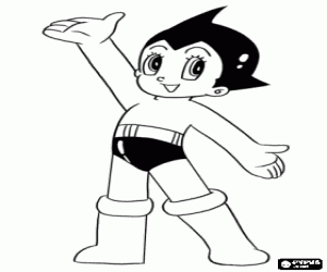 AstroBoy, super robot coloring page