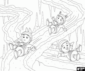 The astronauts of Backyardigans coloring page
