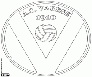 ASVarese 1910 emblem coloring page