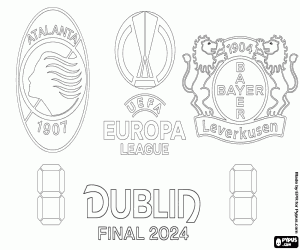 Atalanta-Leverkusen, final 2024 coloring page