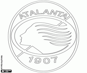 Atalanta logo coloring page