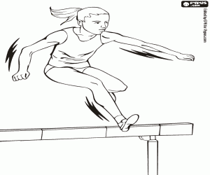 Athletics at the Olympic Games coloring page