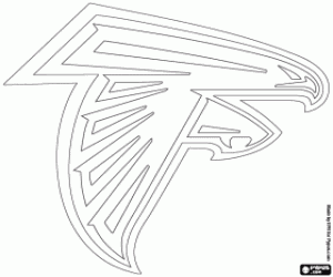 Atlanta Falcons logo coloring page