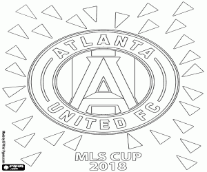Atlanta United,champion MSL Cup 2018 coloring page