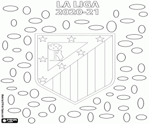 Atletico Madrid, 2020-2021 champion coloring page