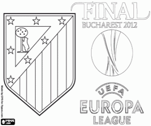 Atletico Madrid, champion 2011-2012 coloring page