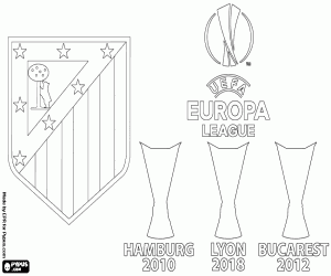 Atlético Madrid, Europa League 2018 coloring page