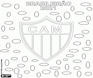 Atlético Mineiro, champion 2021 coloring page