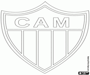 Atlético Mineiro emblem coloring page