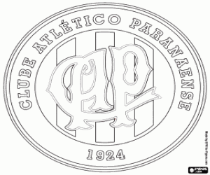 Atlético Paranaense emblem coloring page