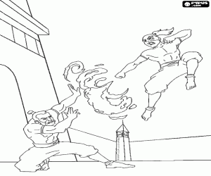 The attack of Zuco against Zhao coloring page