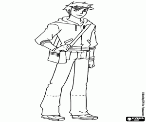 The attractive young man Blaine coloring page