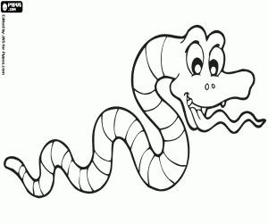 An australian poisonous snake coloring page