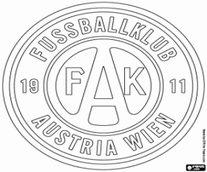 Austria Vienna badge coloring page
