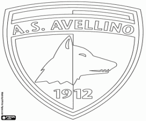 AS Avellino 1912 badge coloring page