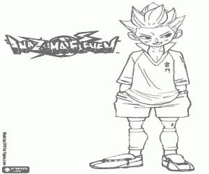 Axel Blaze from Inazuma Eleven coloring page
