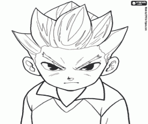 Axel Blaze, Inazuma Eleven coloring page