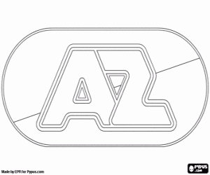 AZ Alkmaar logo coloring page