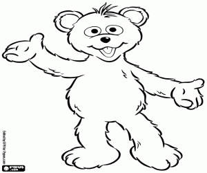 Baby Bear from Sesame Street coloring page