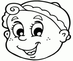 A baby cap coloring page