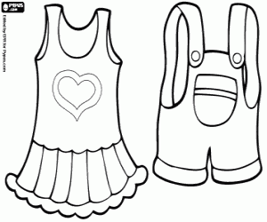 Baby Clothing coloring page