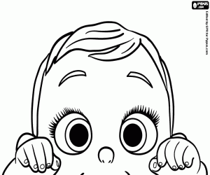 The baby Diamond Destiny coloring page