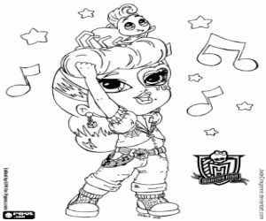 Baby Operetta, Monster High Baby coloring page
