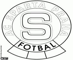 Badge of AC Sparta Praha coloring page