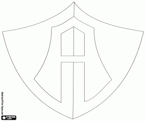 Badge of Atlas Fútbol Club coloring page