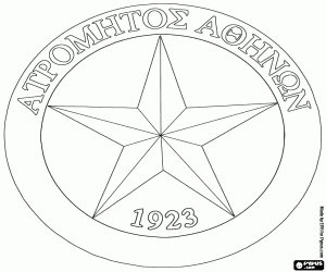 Badge of Atromitos FC coloring page
