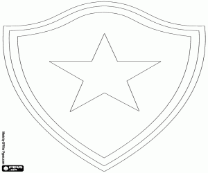 Badge of Botafogo da Paraiba coloring page