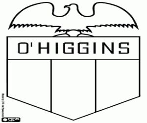 Badge of CD O'Higgins, Chile coloring page