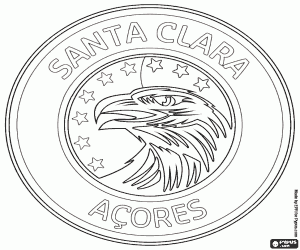 Badge of CD Santa Clara coloring page