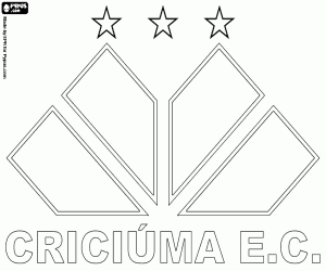 Badge of Criciúma EC coloring page