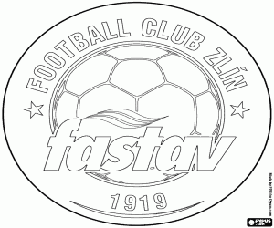 Badge of FC Fastav Zlín coloring page