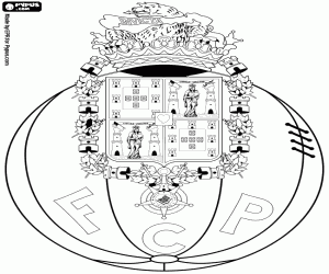 Badge of FC Porto coloring page