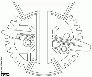 Badge of FC Torpedo Moscow coloring page