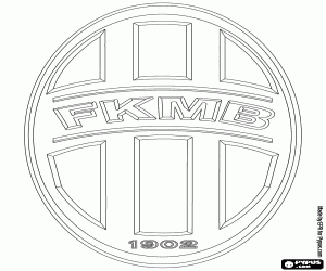 Badge of FK Mladá Boleslav coloring page