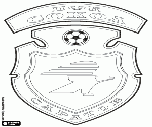 Badge of FK Sokol Saratov coloring page