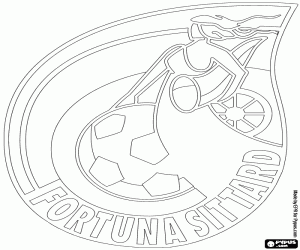 Badge of Fortuna Sittard coloring page