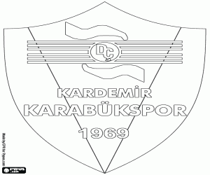 Badge of Kardemir Karabukspor coloring page